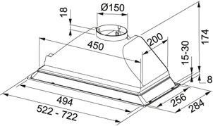 Встраиваемая вытяжка Франке FBI 502 ECO GR фото 3 в Казани и Татарстане Встраиваемая вытяжка Franke FBI 502 ECO GR фото 3 в Казани и Татарстане