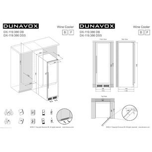 Винный шкаф Дунавокс DX-119.386DSS фото 4 в Казани и Татарстане Винный шкаф Dunavox DX-119.386DSS фото 4 в Казани и Татарстане