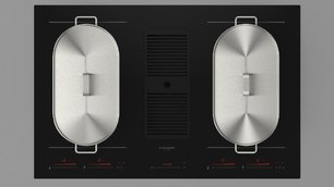 Варочная панель с встроенной вытяжкой Fulgor Milano FCLHD 8041 HID TS BK2 фото 4 в Казани и Татарстане