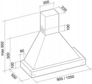 Вытяжка Falmec Dora 120 (600) S орех фото 4 в Казани и Татарстане