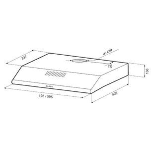 Вытяжка Крона OLIVIA 600 white PB фото 2 в Казани и Татарстане Вытяжка KRONA OLIVIA 600 white PB фото 2 в Казани и Татарстане