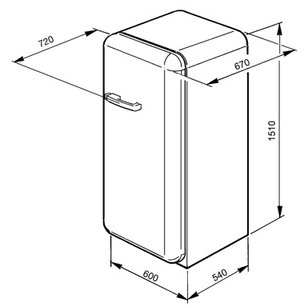 Холодильник Смег CVB20RO фото 4 в Казани и Татарстане Холодильник Smeg CVB20RO фото 4 в Казани и Татарстане