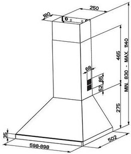 Вытяжка Фабер STRIP BK A60 фото 2 в Казани и Татарстане Вытяжка Faber STRIP BK A60 фото 2 в Казани и Татарстане