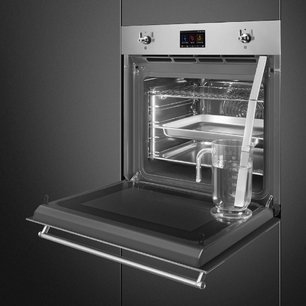 Духовой шкаф с паром Смег SO6303APX фото 3 в Казани и Татарстане Духовой шкаф с паром Smeg SO6303APX фото 3 в Казани и Татарстане