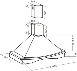 Вытяжка Teka Nubero 90 HP BEIGE фото 2 в Казани и Татарстане
