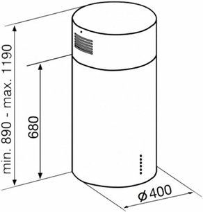 Вытяжка Кертинг KHA 4970 X Cylinder фото 4 в Казани и Татарстане Вытяжка Korting KHA 4970 X Cylinder фото 4 в Казани и Татарстане