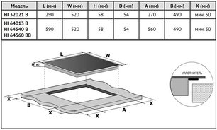 Индукционная варочная панель Korting HI 32021 B фото 4 в Казани и Татарстане