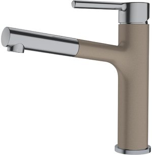 Смеситель Franke Centro с выдвижным шлангом оптика стали/миндаль Смеситель Franke Centro с выдвижным шлангом оптика стали/миндаль