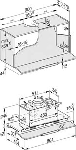 Встраиваемая вытяжка Миле DAS 8930 с витрины, царапина на корпусе фото 4 в Казани и Татарстане Встраиваемая вытяжка Miele DAS 8930 с витрины, царапина на корпусе фото 4 в Казани и Татарстане