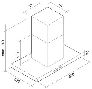Вытяжка Falmec Lumina isola 90 ix (800) NRS ECP фото 4 в Казани и Татарстане