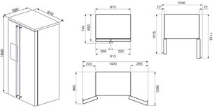 Холодильник Смег SBS8004AO фото 2 в Казани и Татарстане Холодильник Smeg SBS8004AO фото 2 в Казани и Татарстане