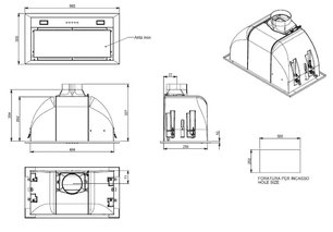 Вытяжка Falmec GRUPPO INCASSO ECO 50 фото 3 в Казани и Татарстане