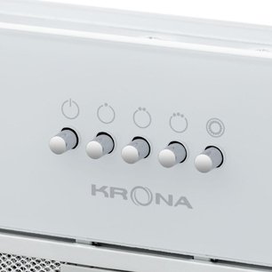Встраиваемая вытяжка Krona KATE 600 GLASS WHITE PB фото 2 в Казани и Татарстане