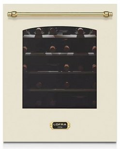 Встраиваемый винный шкаф Lofra ZBRBI36T BRASS две зоны фото в Казани и Татарстане