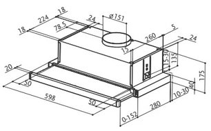Встраиваемая вытяжка Фабер Flexa Vitro W A50 фото 2 в Казани и Татарстане Встраиваемая вытяжка Faber Flexa Vitro W A50 фото 2 в Казани и Татарстане