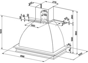Вытяжка Фабер FARM 90 корпус белый фото 4 в Казани и Татарстане Вытяжка Faber FARM 90 корпус белый фото 4 в Казани и Татарстане