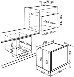 Духовой шкаф Смег SCP112B-8 фото 3 в Казани и Татарстане Духовой шкаф Smeg SCP112B-8 фото 3 в Казани и Татарстане