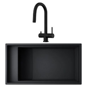 Omoikiri (мойка KINARU PRO 86-U/I GB + смеситель AKITA-S GB) фото в Казани и Татарстане