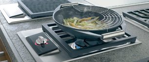 Газовая варочная панель Wok Wolf ICBIM15/S фото 2 в Казани и Татарстане