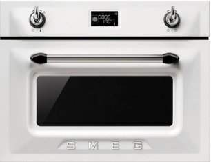 Компактный духовой шкаф с СВЧ Smeg SF4920MCB фото в Казани и Татарстане