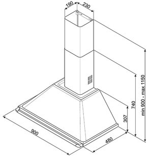 Вытяжка Smeg KTR90X фото 2 в Казани и Татарстане