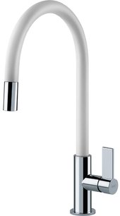 Смеситель Franke Ambient Evo с выдвижным шлангом хром/белый Смеситель Franke Ambient Evo с выдвижным шлангом хром/белый