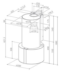 Вытяжка Faber Cassiopea EG8 X/V A50 Active фото 3 в Казани и Татарстане