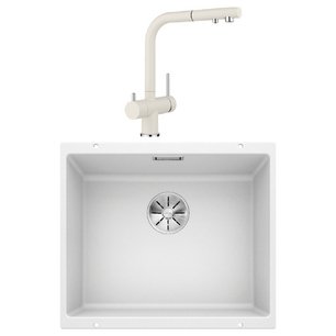 Blanco (мойка SUBLINE 500-U SILGRANIT + FONTAS-S II SILGRANIT белый) фото в Казани и Татарстане