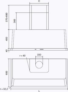 Вытяжка Ilve AM150/BL фото 4 в Казани и Татарстане
