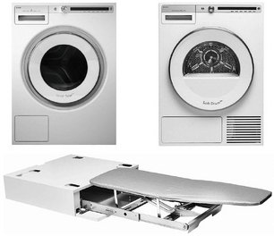Asko Logic 5 (стиральная машина W4086C.W/3 + сушильная машина T408HD.W + гладильная доска HI1153W) фото в Казани и Татарстане Asko Logic 5 (стиральная машина W4086C.W/3 + сушильная машина T408HD.W + гладильная доска HI1153W) фото в Казани и Татарстане