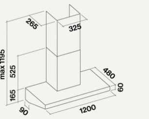 Вытяжка Falmec Marte 120 PRO фото 3 в Казани и Татарстане