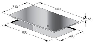 Варочная панель Fulgor Milano FCH 905 ID TS G DWK WH фото 4 в Казани и Татарстане