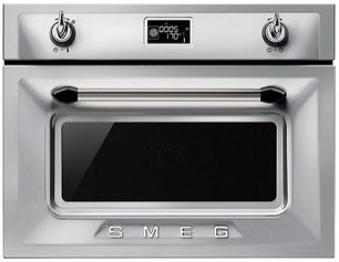 Компактный духовой шкаф с пароваркой Смег SF4920VCX фото в Казани и Татарстане Компактный духовой шкаф с пароваркой Smeg SF4920VCX фото в Казани и Татарстане