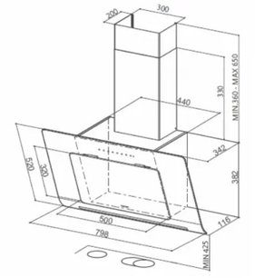 Вытяжка Фабер INFINITY ACT BK A80 фото 3 в Казани и Татарстане Вытяжка Faber INFINITY ACT BK A80 фото 3 в Казани и Татарстане