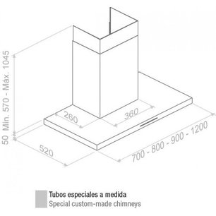 Вытяжка Пандо P-401/80 IX 1050 SEC PLUS фото 3 в Казани и Татарстане Вытяжка Pando P-401/80 IX 1050 SEC PLUS фото 3 в Казани и Татарстане
