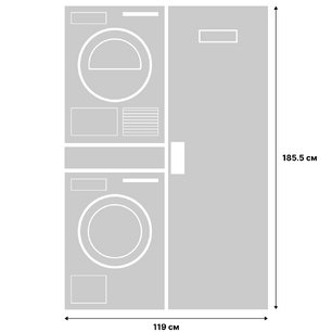 Asko Logic 23 (стиральная машина W4086C.T/3 + сушильная машина T408HD.T.P + сушильный шкаф DC7784 V.S + гладильная доска HI1153T) фото 2 в Казани и Татарстане Asko Logic 23 (стиральная машина W4086C.T/3 + сушильная машина T408HD.T.P + сушильный шкаф DC7784 V.S + гладильная доска HI1153T) фото 2 в Казани и Татарстане