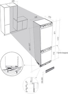 Встраиваемый двухкамерный холодильник Де Дитрих DRN 1017 I фото 2 в Казани и Татарстане Встраиваемый двухкамерный холодильник De Dietrich DRN 1017 I фото 2 в Казани и Татарстане