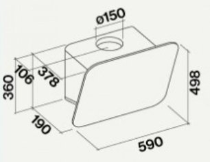 Вытяжка Falmec Tab 60 Black фото 2 в Казани и Татарстане