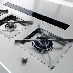 Встраиваемая вытяжка Falmec Down Draft 90 vetro ECP black фото 3 в Казани и Татарстане