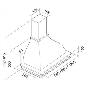 Вытяжка Falmec Iris Malizia 120 (600) S вишня фото 4 в Казани и Татарстане