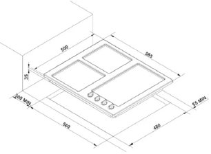 Варочная поверхность Korting HG 695 CTX фото 4 в Казани и Татарстане