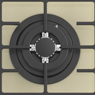 Газовая стеклянная варочная панель Korting HGG 4825 CTB фото 2 в Казани и Татарстане