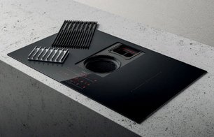 Варочная панель с вытяжкой Elica NIKOLATESLA LIBRA EVO BL/A/83 фото 3 в Казани и Татарстане