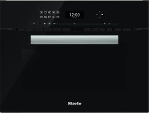Компактный духовой шкаф с СВЧ Miele H6401BM OBSW черный обсидиан фото в Казани и Татарстане