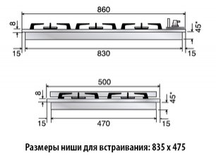 Варочная панель Ilve H39BCNV GR фото 2 в Казани и Татарстане