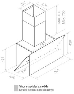 Вытяжка Pando P-730/90 CR NE V. 1050 SEC PLUS фото 2 в Казани и Татарстане