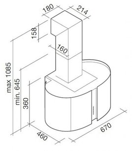 Вытяжка Falmec Mirabilia 67 New York Vetro (800) ECP фото 4 в Казани и Татарстане