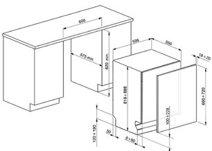 Посудомоечная машина Smeg STP364T фото 2 в Казани и Татарстане