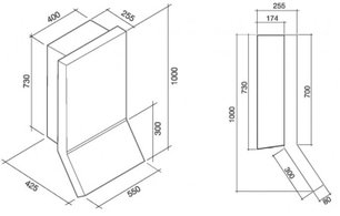 Вытяжка Falmec Rialto Top 55 Fasteel фото 3 в Казани и Татарстане
