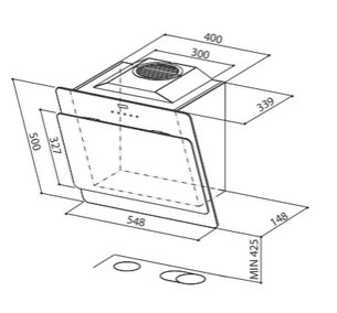 Вытяжка Фабер COCKTAIL XS ALMOND F55 фото 4 в Казани и Татарстане Вытяжка Faber COCKTAIL XS ALMOND F55 фото 4 в Казани и Татарстане